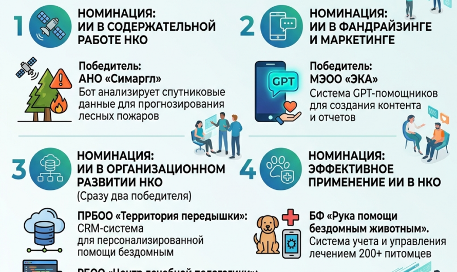 Организаторы премии «ИИ в НКО» подвели итоги сезона 2026 года